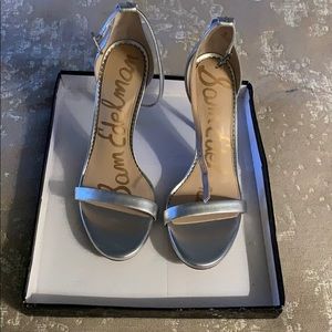 Sam Edelman silver leather Arielle sandal